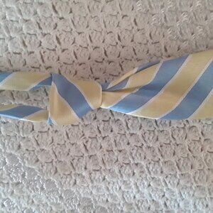 The Children's Place boys yellowy blue tie 13" long, pre tied with adjustable